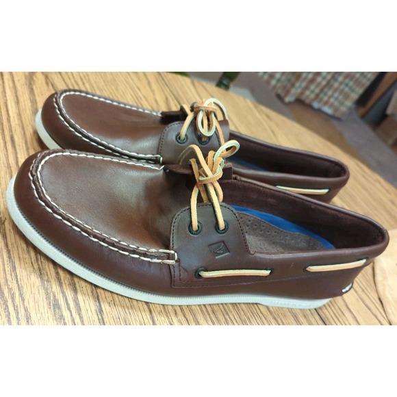 Sperry Top-Sider A/O Authentic Original 2 Eye Brown Boat Shoe Men's Size 15 M